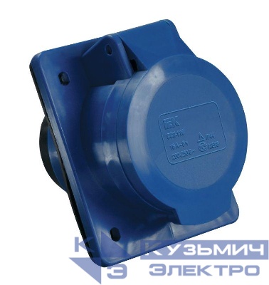 Розетка встраиваемая 32А 2P+E 250В IP44 ССИ-423 IEK PSR41-032-3