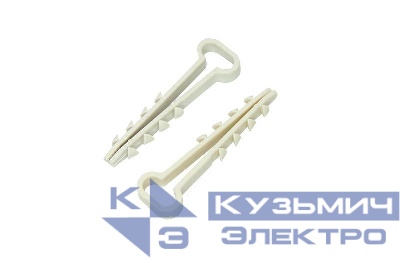Дюбель-хомут 5-10 для плоского кабеля бел. (уп.100 шт) PROCONNECT 07-4611