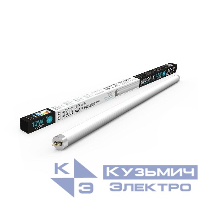 Лампа светодиодная Elementary 12Вт трубчатая 4000К нейтр. бел. G13 1000лм стекло GAUSS 93022