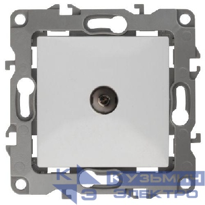 Розетка телевизионная проходная TV Эра12 12-3102-01 IP20 бел. Эра Б0027431