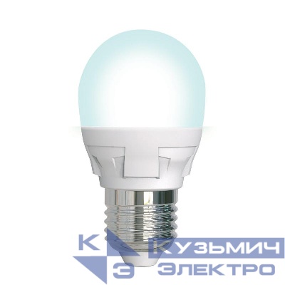 Лампа светодиодная LED-G45 7W/4000K/E27 /FR/DIM PLP01WH Яркая 7Вт матовая 4000К нейтр. бел. E27 диммир. (упак. картон) Uniel UL-00004301