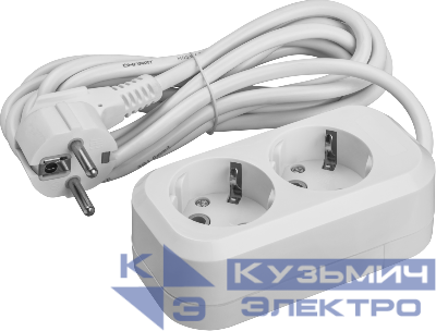 Удлинитель 2х2м с заземл. 16А IP20 90512 OPE-S-02-200-Е-3х1 ОНЛАЙТ 90512