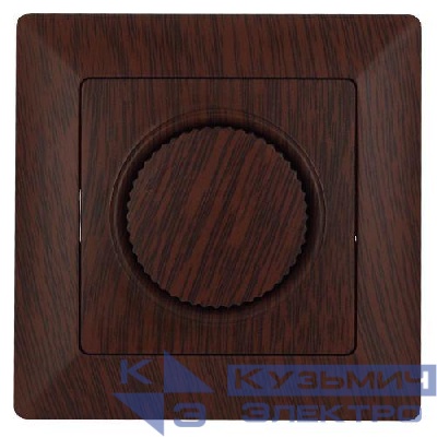 Светорегулятор поворотный СП Solo 4-401-10 600Вт 230В IP20 венге Intro Б0053711