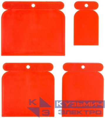 Шпатель пластиковый набор 4шт "Япончик" 50/80/100/120мм FIT 06752