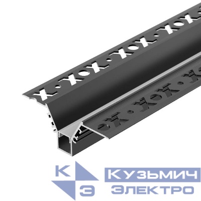 Профиль COMFORT10-V-FANTOM-2000 BLACK L2000 алюм. Arlight 052541