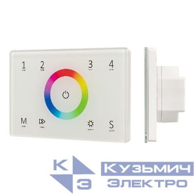 Панель Sens SMART-P83-RGB White 230В 4 зоны 2.4G IP20 пластик Arlight 028402
