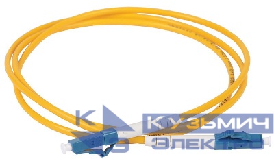Патч-корд оптический коммутационный соединительный для одномодового кабеля (SM); 9/125 (OS2); LC/UPC-LC/UPC; одинарного исполнения (Simplex); LSZH (дл.1м) ITK FPC09-LCU-LCU-C1L-1M