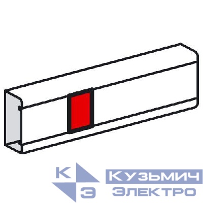 Накладка на стык крышки 110мм для кабель-каналов METRA Leg 638085