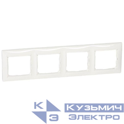 Рамка 4-м Valena горизонт. бел. (DIY-упак.) Leg 694255