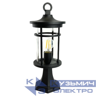 Светильник PL764 60Вт E27 IP44 230В садово-парковый черн. FERON 51818