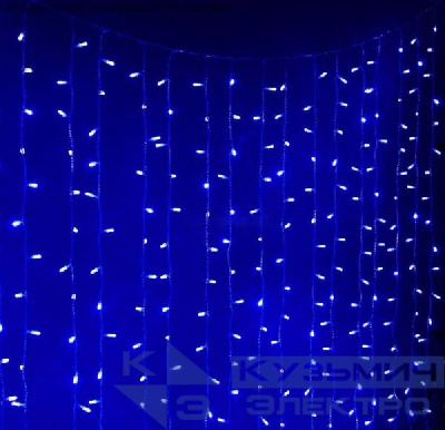Гирлянда "Занавес" 300х220см LDCL528C-B 528 LED IP20 32.8Вт 220В син. SHLights 4690601043634