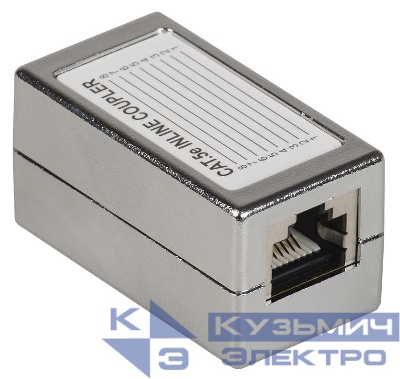 Адаптер проходной RJ45-RJ45 (8P8C) кат.5E FTP ITK CS70-1C5EF