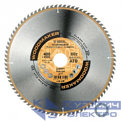 Diamond Industrial Диск пильный по дереву 400x50/32 мм Z=80 ATB WoodMaker Diamond Industrial