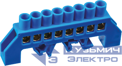 Шина нулевая на DIN-изоляторе в оболочке 8х12-8 Navigator 71187