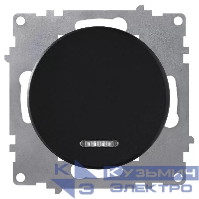Выключатель 1-кл. СП Florence 10А IP20 с подсветкой механизм черн. (1E31701303) OneKeyElectro 2172824