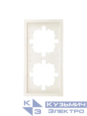 Рамка 2-мест. горизонт. ZIMA слон. кость LEZARD 704-9000-147