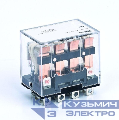 Реле промежуточное ПР-102 10А 48В AC 4 конт. с LED-индикацией DEKraft 23947DEK