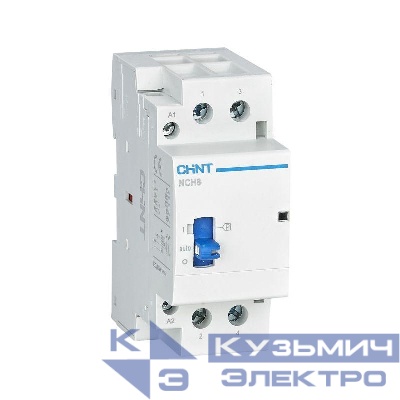 Контактор модульный NCH8-40M/20 AC 220-240В 50/60Гц ручное управление (R) CHINT 257436