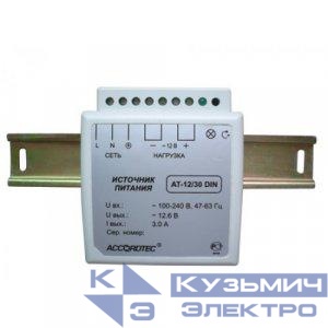 Блок питания АТ-12/30 DIN 12В/3.0А AccordTec 220962