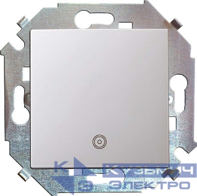 Механизм кнопки клавишной 1-м СП с пиктограм. 16А Simon15 бел. 1591150-030