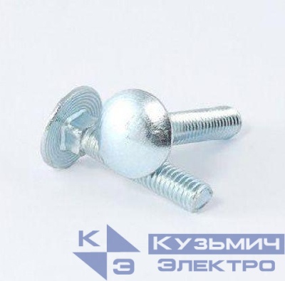 Винт с полукруглой головкой и квадратным подголовником М6х20 DIN603 (уп.100шт) Промрукав PR08.2499