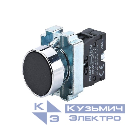 Кнопка управления NP2-BA21 без подсветки 1НО IP40 (R) черн. CHINT 573955