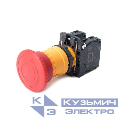 Кнопка аварийного останова SB5 в сборе 22мм 40мм 1НО+1НЗ повернуть для возврата пластик SE SB5AS8445