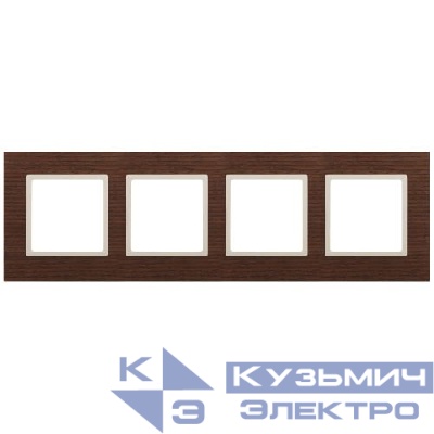 Рамка 4-м 14-5304-09 дерево Elegance дуб+сл. кость ЭРА Б0034586