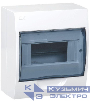Корпус навесной ЩРН-П-8 Krepta 3 IP41 пластик. бел. IEK MKP12-N-08-40-20