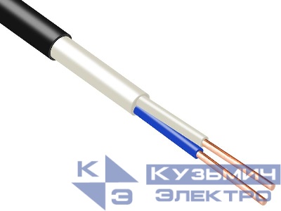 Кабель ВВГнг(А)-FRLS 2х1.5 ОК (N) 0.66кВ (м) ПромЭл 13475770