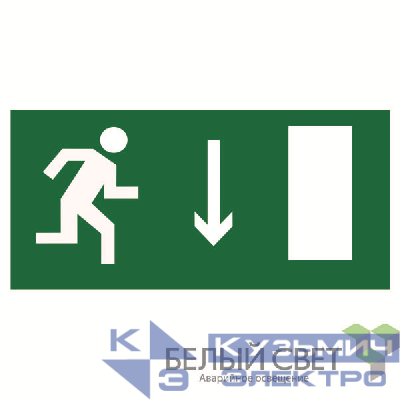 Пластина BL-3517.E09 "Указатель двери эвакуационного выхода (прав.)" Белый свет a12894