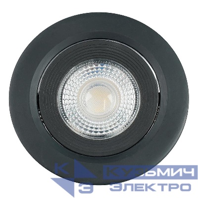 Светильник светодиодный AL540 5Вт 4000К 400лм встраив. черн. FERON 52049