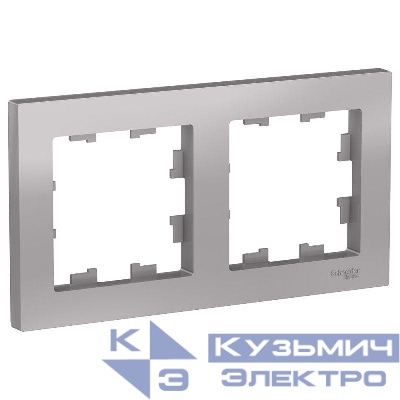 Рамка 2-м AtlasDesign универс. алюм. SE ATN000302
