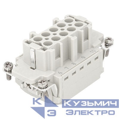 Розетка OptiLink HDC-HE-10-16-FQ-(0.14-2.5) 500В КЭАЗ 352257