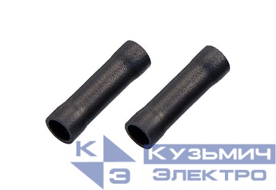 Гильза соединительная изолированная СГИ L-26мм 2.5-4кв.мм BV3.5 черн. (уп.100шт) Rexant 08-0725