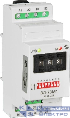 Реле времени ВЛ-73M1 5А 24...220В 50Гц/пост. 0.1с...99ч многофункц. с мгновенным контактом Реле и Автоматика A8222-79680275