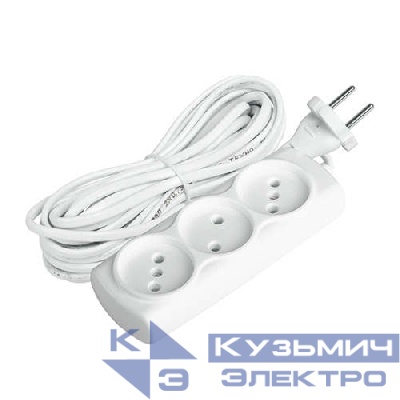Удлинитель 3х7м 6А IP20 УДП-3-700 1.3кВт ШВВП 2х0.75 ФАZА 1043115