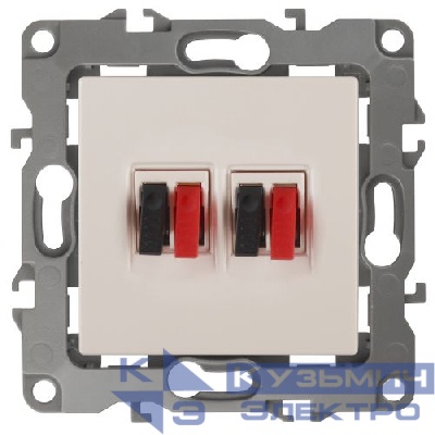 Розетка аудио 2мод. 12-3112-02 сл. кость ЭРА Б0027462