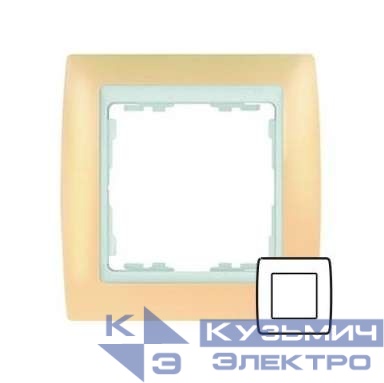 Рамка 1-м Simon82 пастель крем. Simon 82611-31