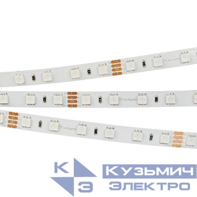 Лента светодиодная RT-B60-10mm 24V RGB 14.4Вт/м IP20 5060 открыт. (уп.5м) Arlight 010367(2)