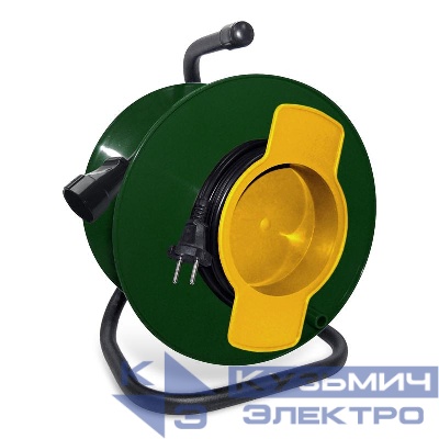 Удлинитель на катушке 1х30м без заземл. 6А IP20 1.3кВт с выносн. розеткой Союз 481S-2103