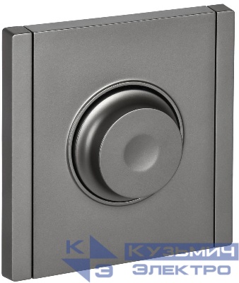 Светорегулятор поворотно-нажимной СП FORTE&PIANO FP554 600Вт сталь IEK FP-D20-0600-K46