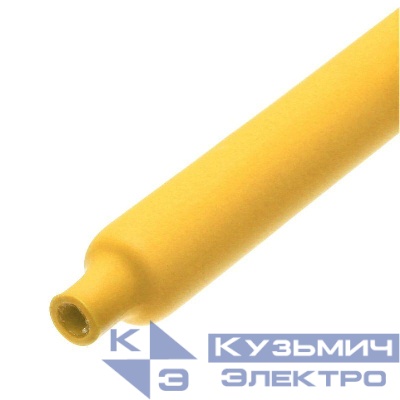 Трубка термоусадочная клеевая ТТК(3:1)-30/10 желт. (уп.10м) КВТ 102418