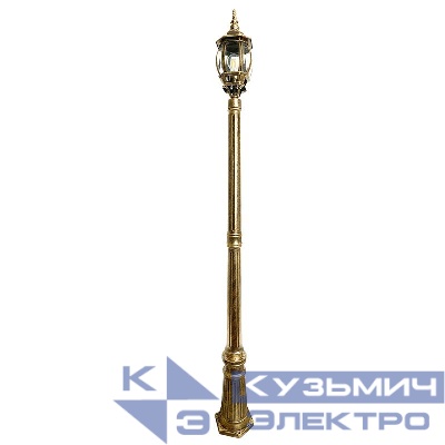 Светильник 8111/PL8111 100Вт E27 230В садово-парковый черн. зол. FERON 11241