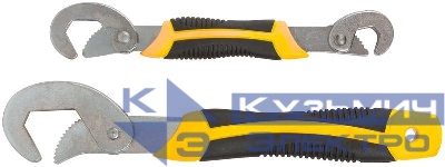 Набор ключей универсальных прорезиненные ручки 2шт ( 9-22мм; 23-32мм ) FIT 63783