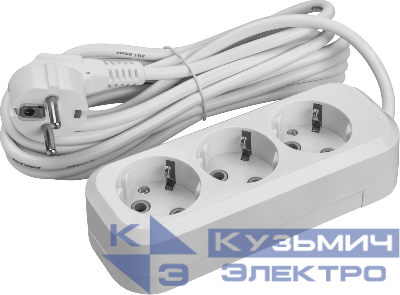 Удлинитель 3х1.5м с заземл. 16А IP20 90515 OPE-S-03-150-Е-3х1 ОНЛАЙТ 90515