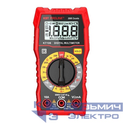 Мультиметр цифровой KT 108 "PROLINE" КВТ 86324