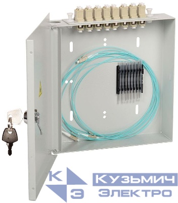 Кросс укомплектованный настенный SC (Simplex) 4 порта (OS2) ITK FOBX8-N-4SCUS09