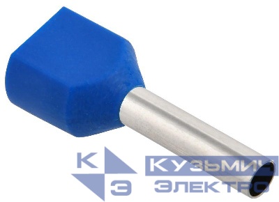 Наконечник НШВИ(2) 2.5-13 син. (уп.100шт) IEK UTE10-D3-3-100