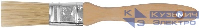 Кисть флейцевая "профи" натур. светлая щетина деревянная ручка 1дюйм (25мм) FIT 01113